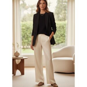 J. Crew Black One Button Twill Blazer‎ Size 6